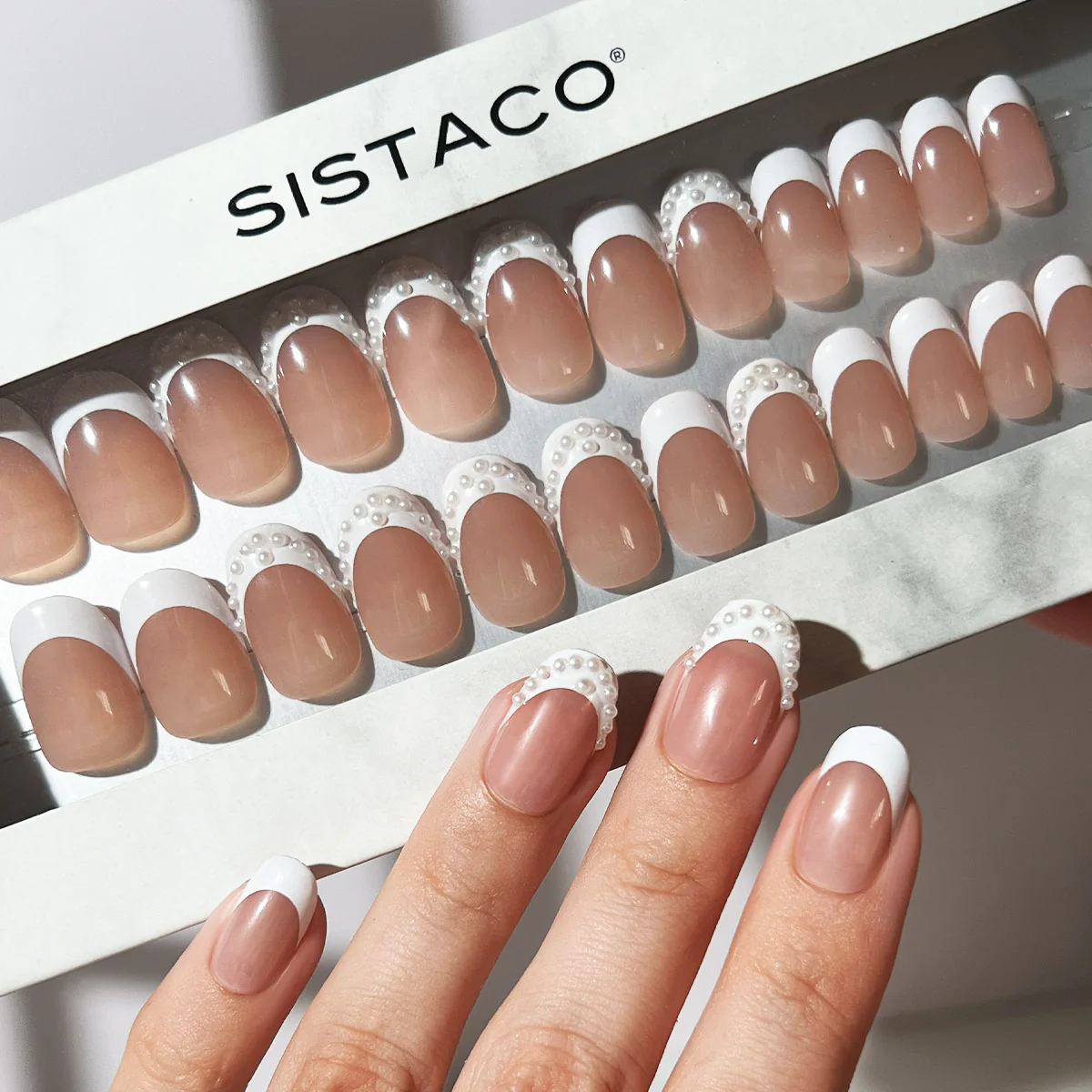 Bridal Halo - Oval Sustainable Nails - Image 3