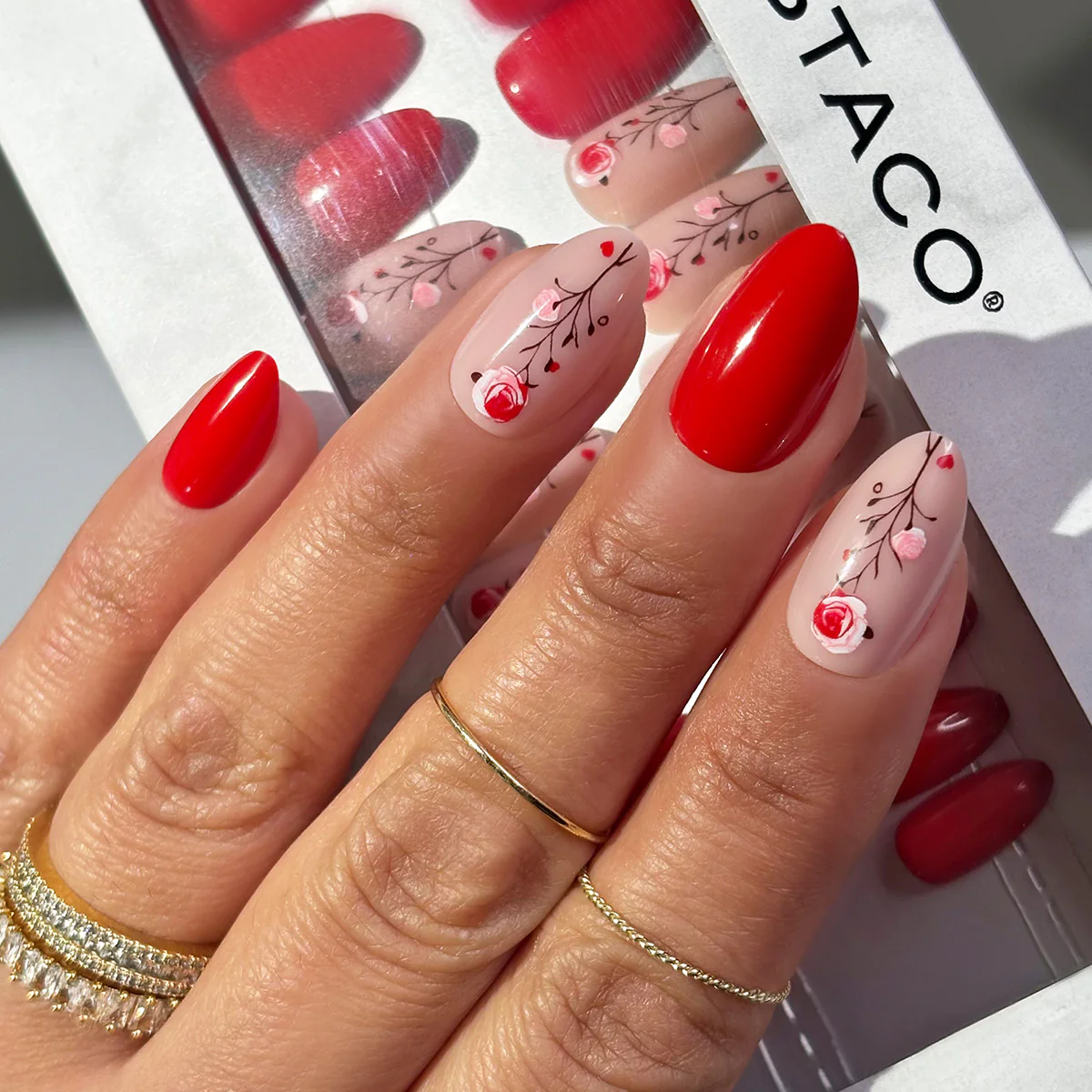 Heartfelt French - Almond Medium - Sustainable Nails - Image 2