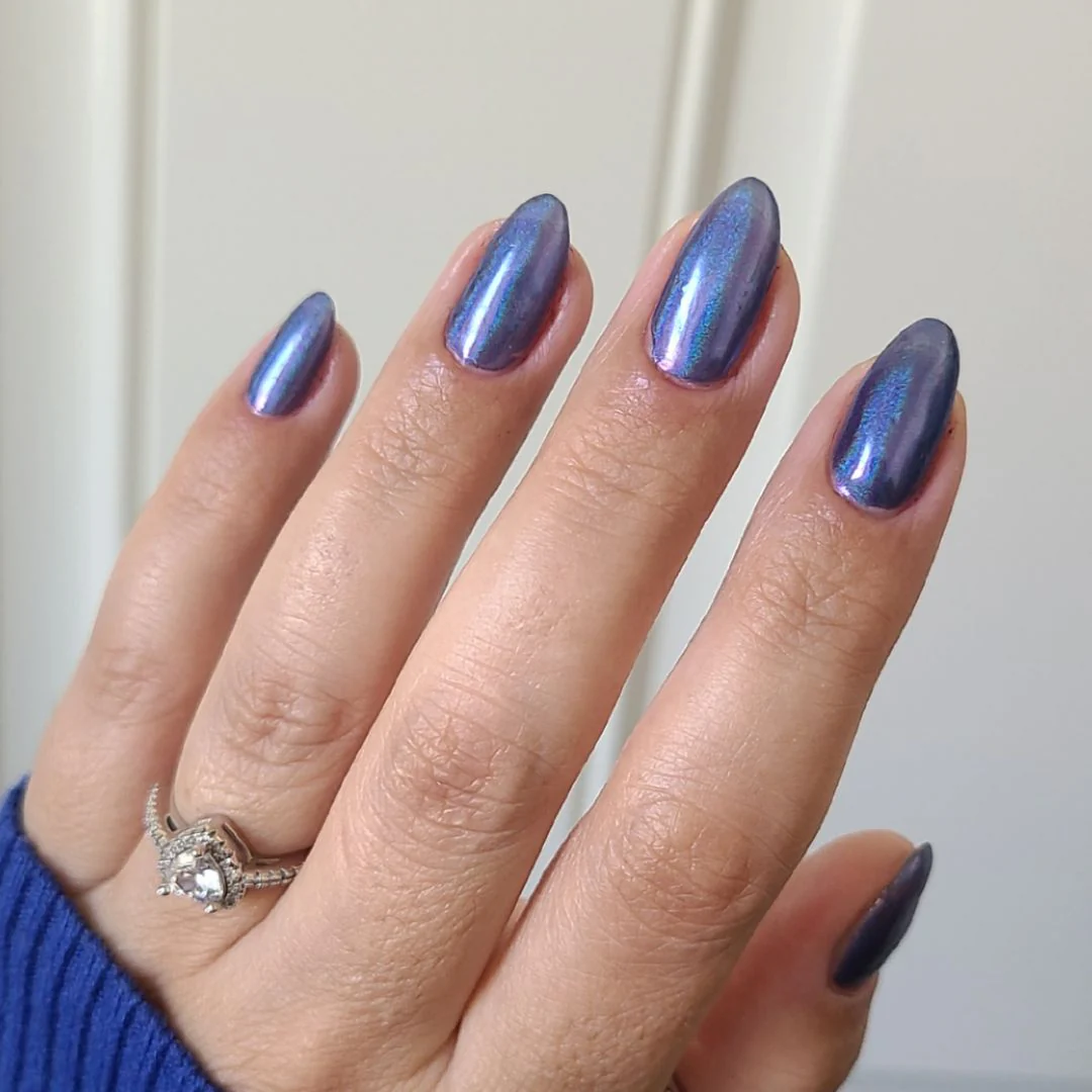 Indigo - Holographic Nail Powder - Image 2