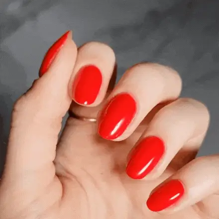 Luminous Red - Matte Neon Nail Powder - Image 2