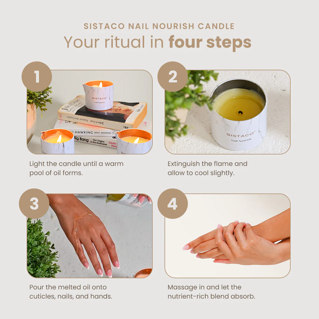 Nail Nourish Candle - Geranium + Sweet Orange - Image 3