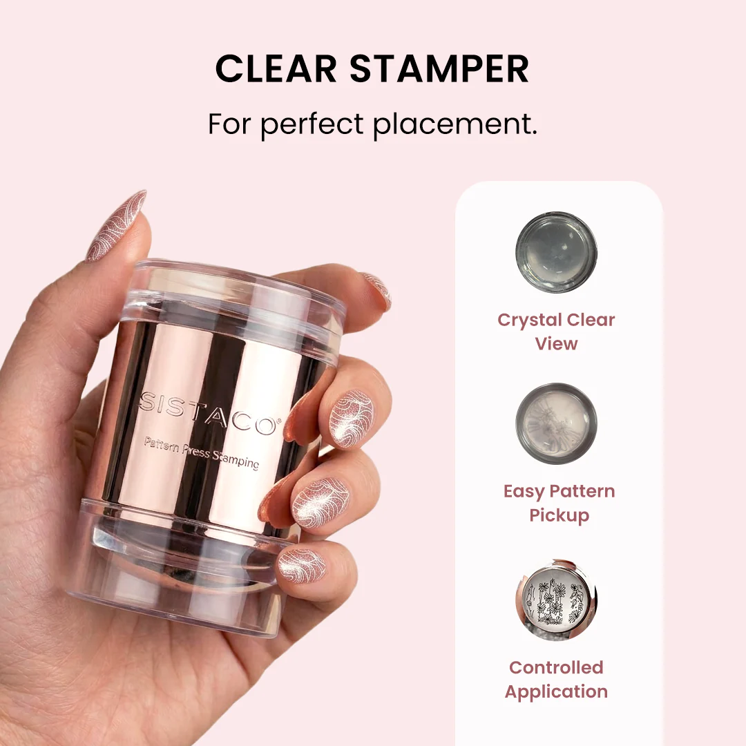 Pattern Press Nail Stamping Kit - Image 10