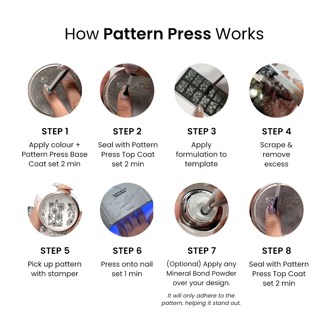 Pattern Press Nail Stamping Kit - Image 12