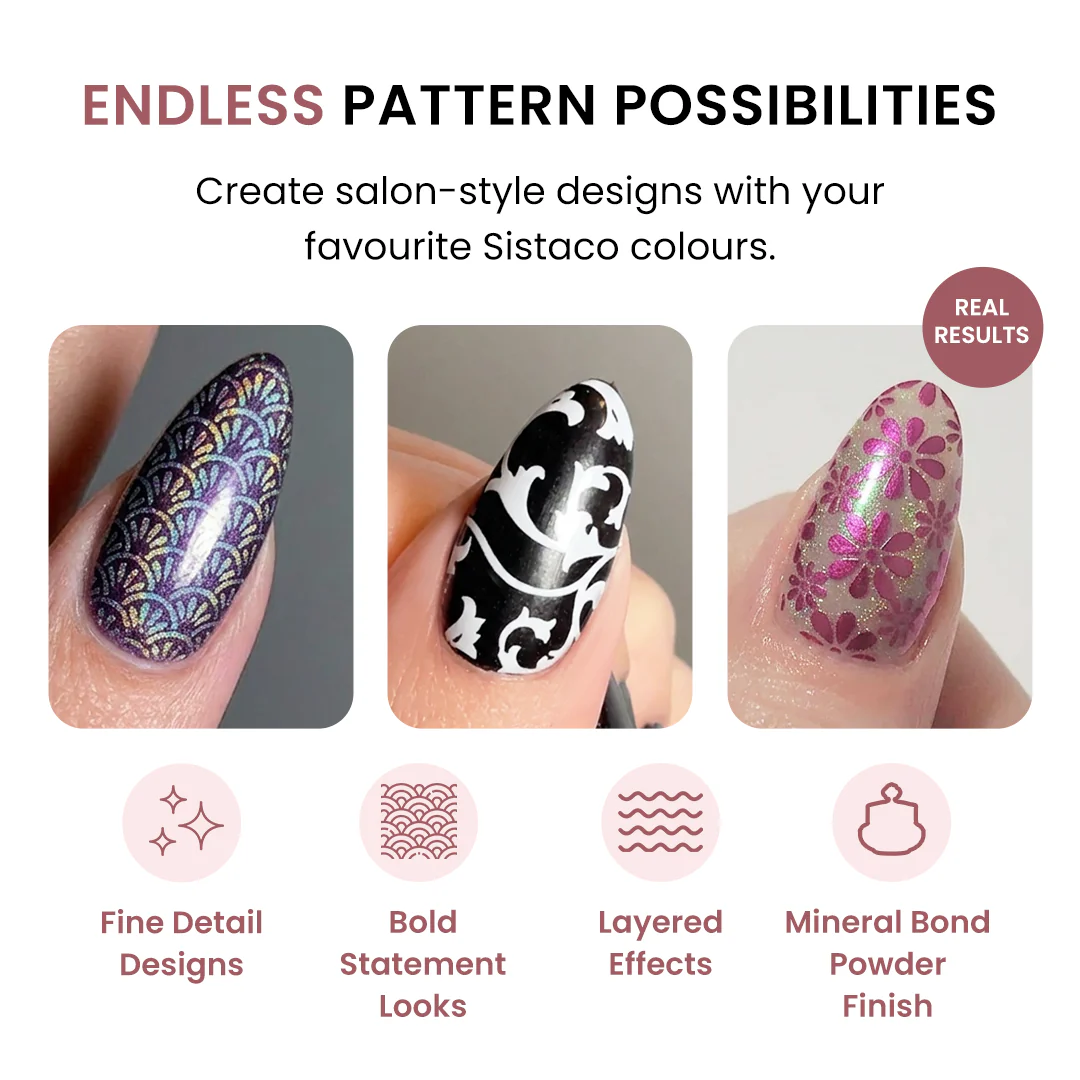 Pattern Press Nail Stamping Kit - Image 6