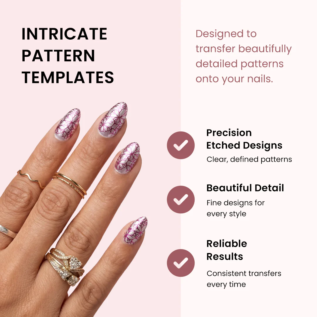 Pattern Press Nail Stamping Kit - Image 8