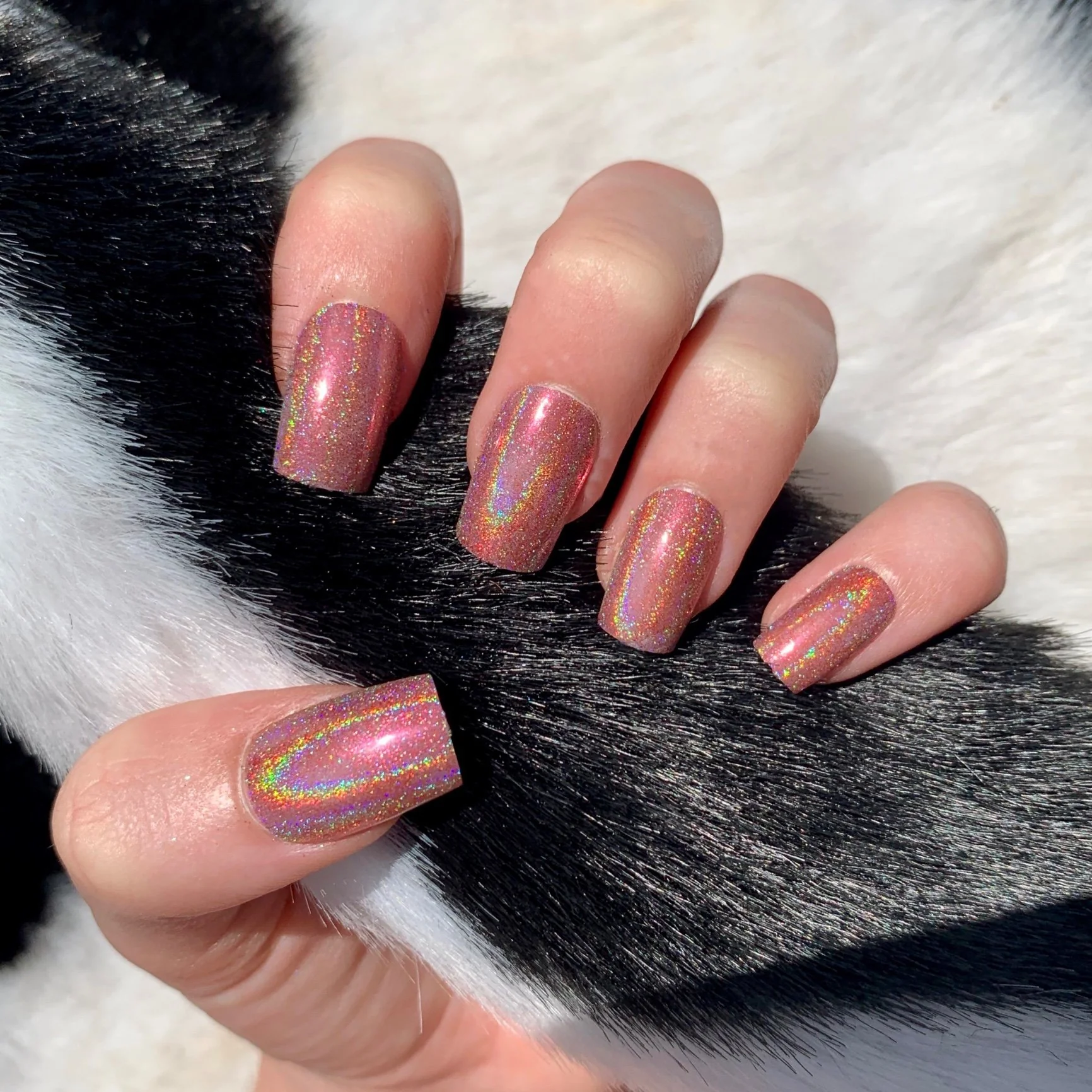 Pink Shatter - Holographic Nail Powder - Image 4