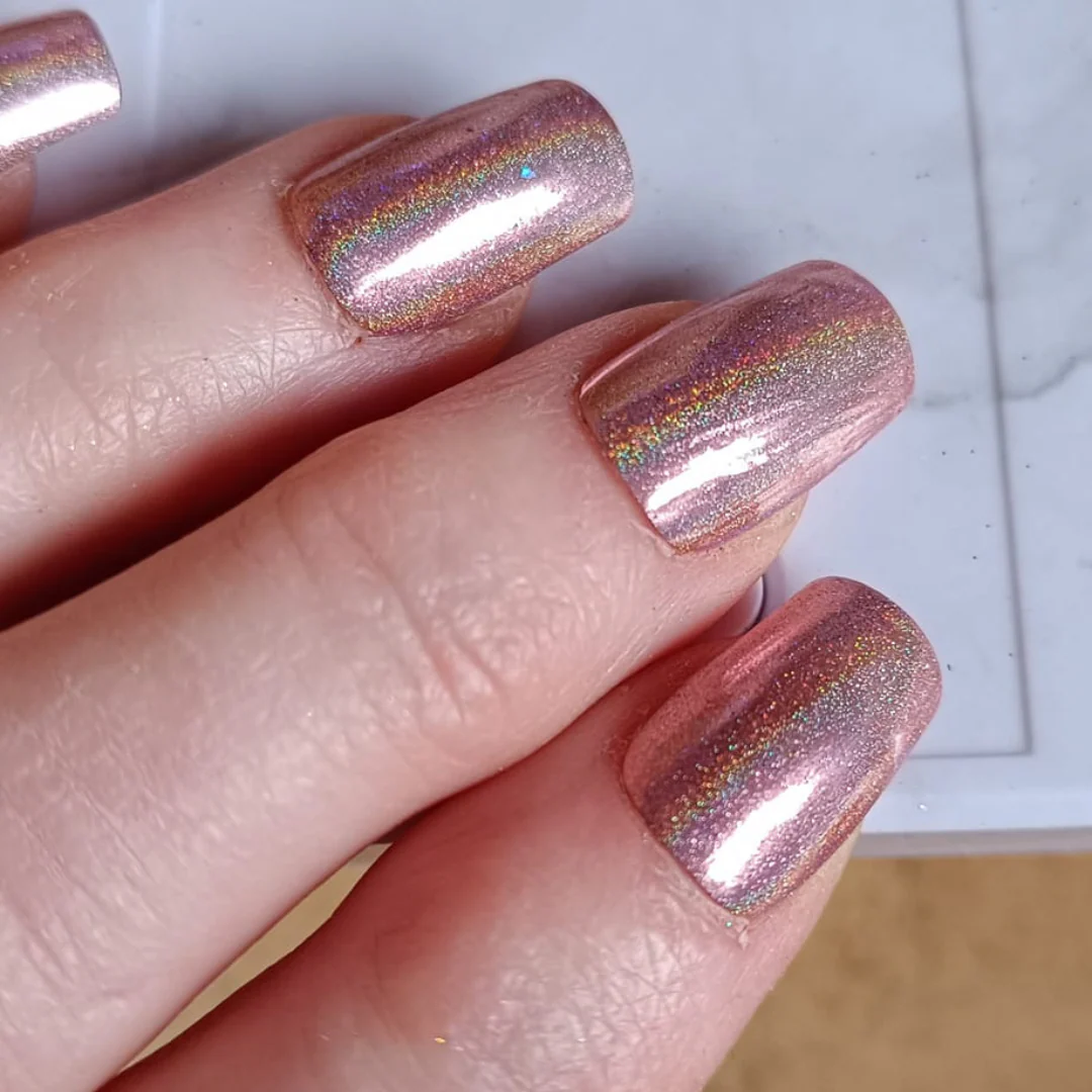 Rose Gold - Holographic Nail Powder - Image 4