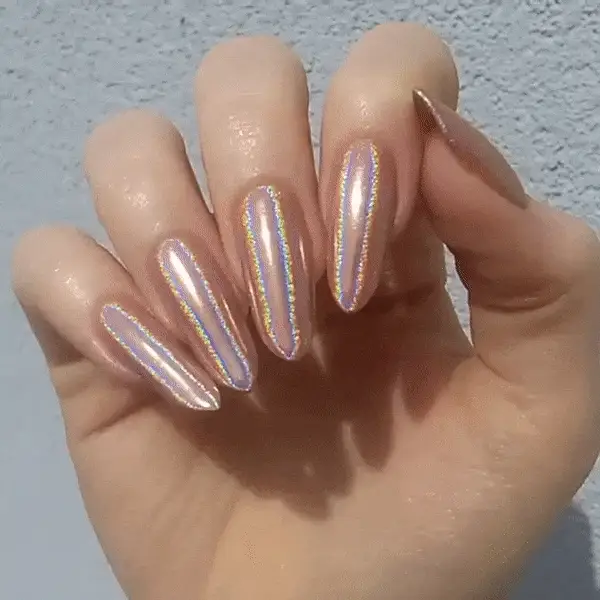 Rose Gold - Holographic Nail Powder - Image 6