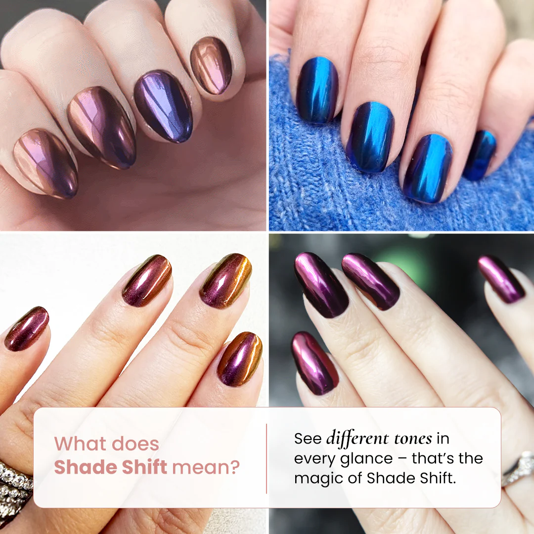Saffron - Shade Shift Metallic Nail Powder - Image 4