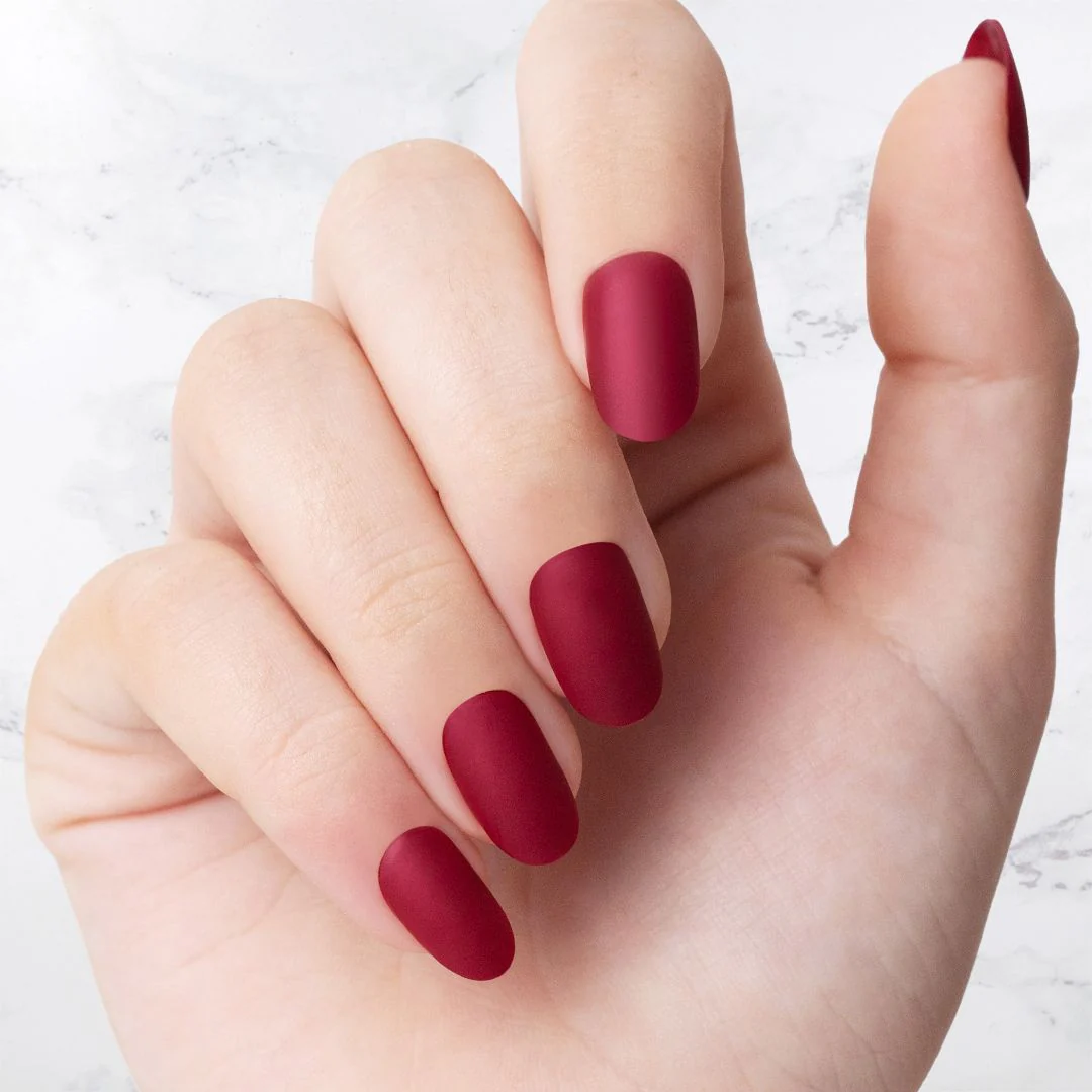 Merlot - Oval Sustainable Nails - Image 2