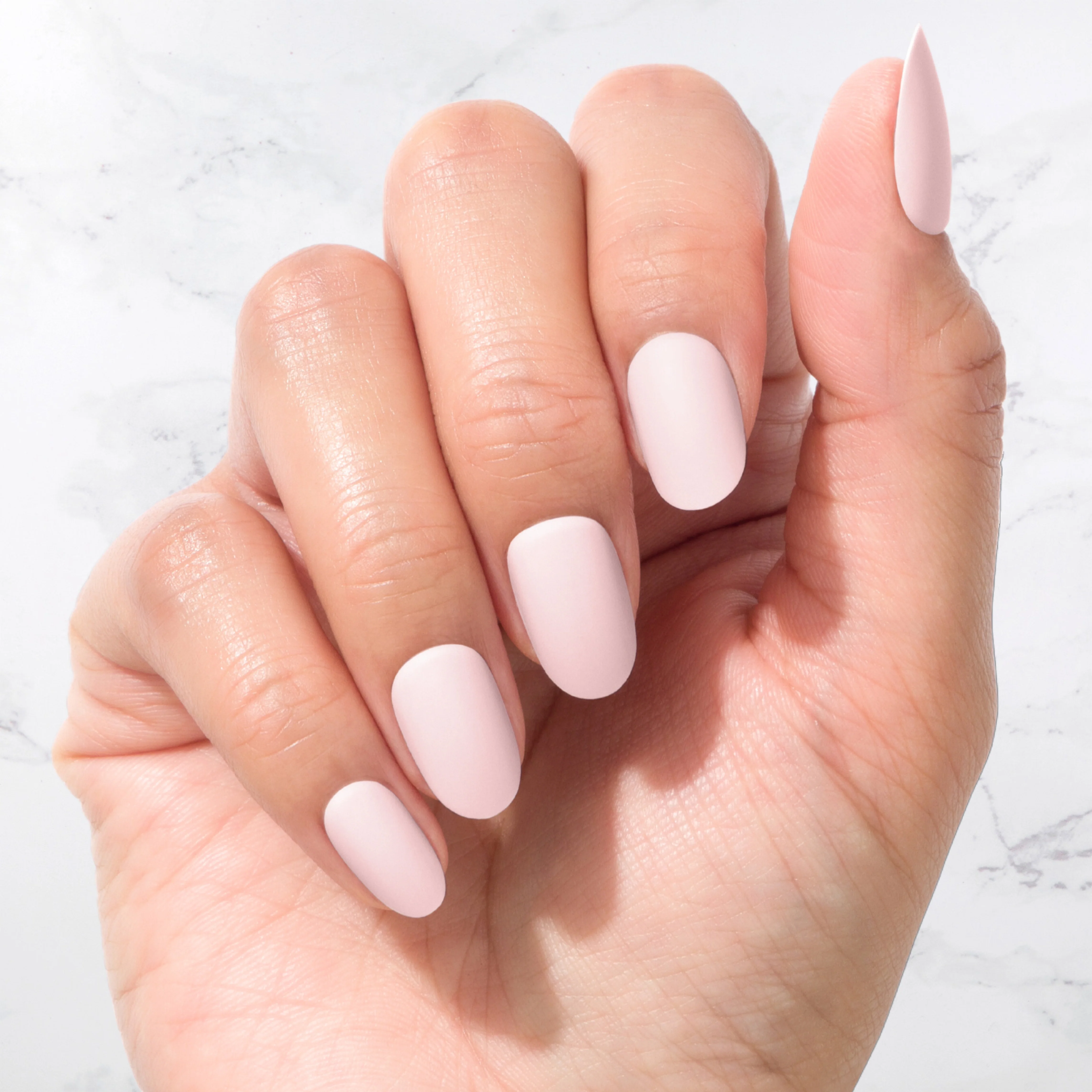 Pink Tint - Oval Sustainable Nails - Image 2