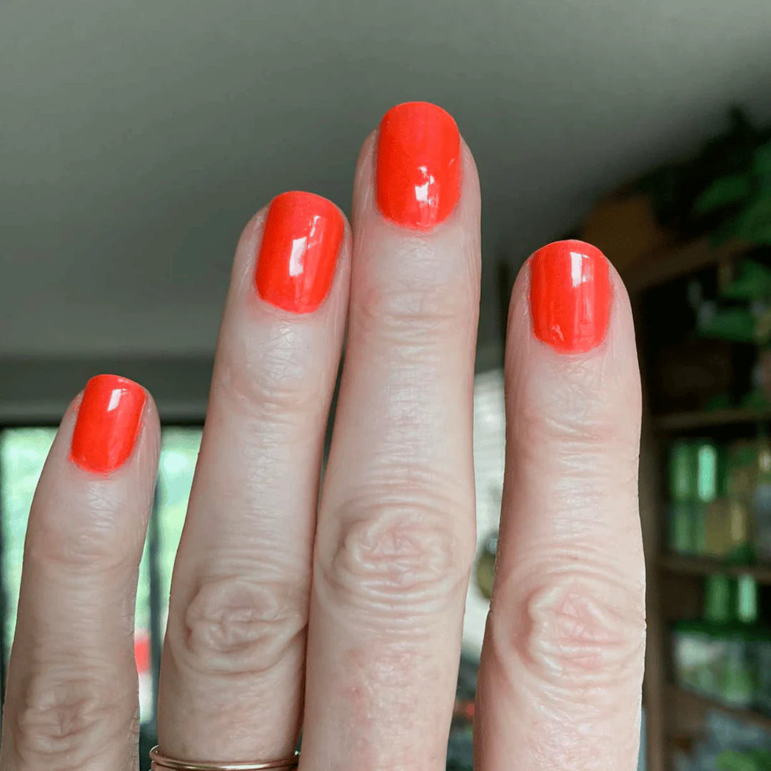 Vibrant Orange - Matte Neon Nail Powder - Image 8