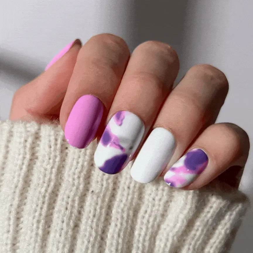Whisper Mauve - Oval Sustainable Nails - Image 2